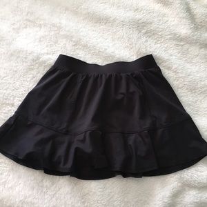 Black tennis skirt